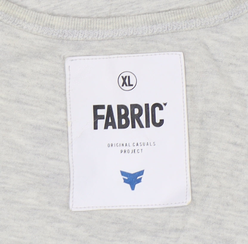 Fabric Men's Grey Sleeveless T-Shirt XL