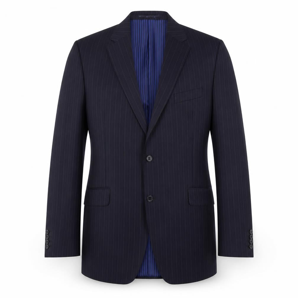 Marks & Spencer Men's Navy Striped Blazer 44L