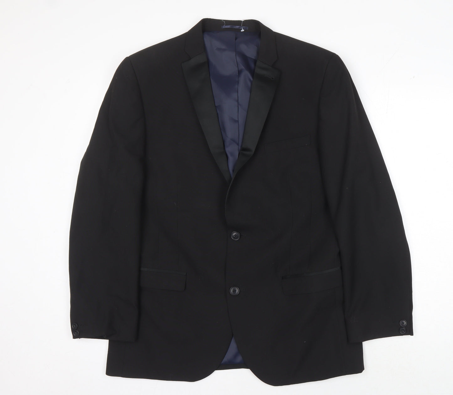 Next Men's Black Blazer Tuxedo Jacket, 42R, Formal Style