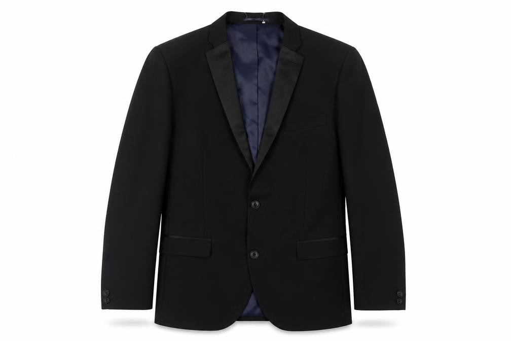 Next Men's Black Blazer Tuxedo Jacket, 42R, Formal Style