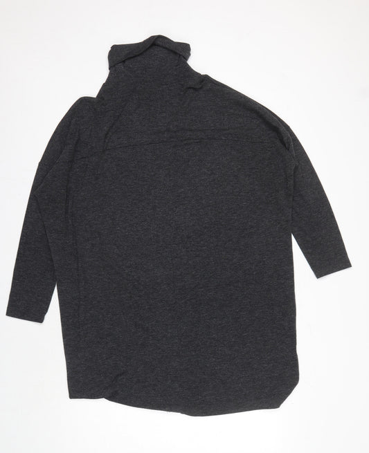 MNG Women's Grey Roll Neck Long Sleeve Jumper