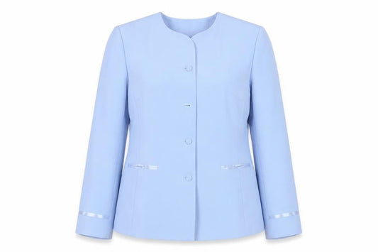 Amaranto Women's Blue Size 14 Suit Jacket