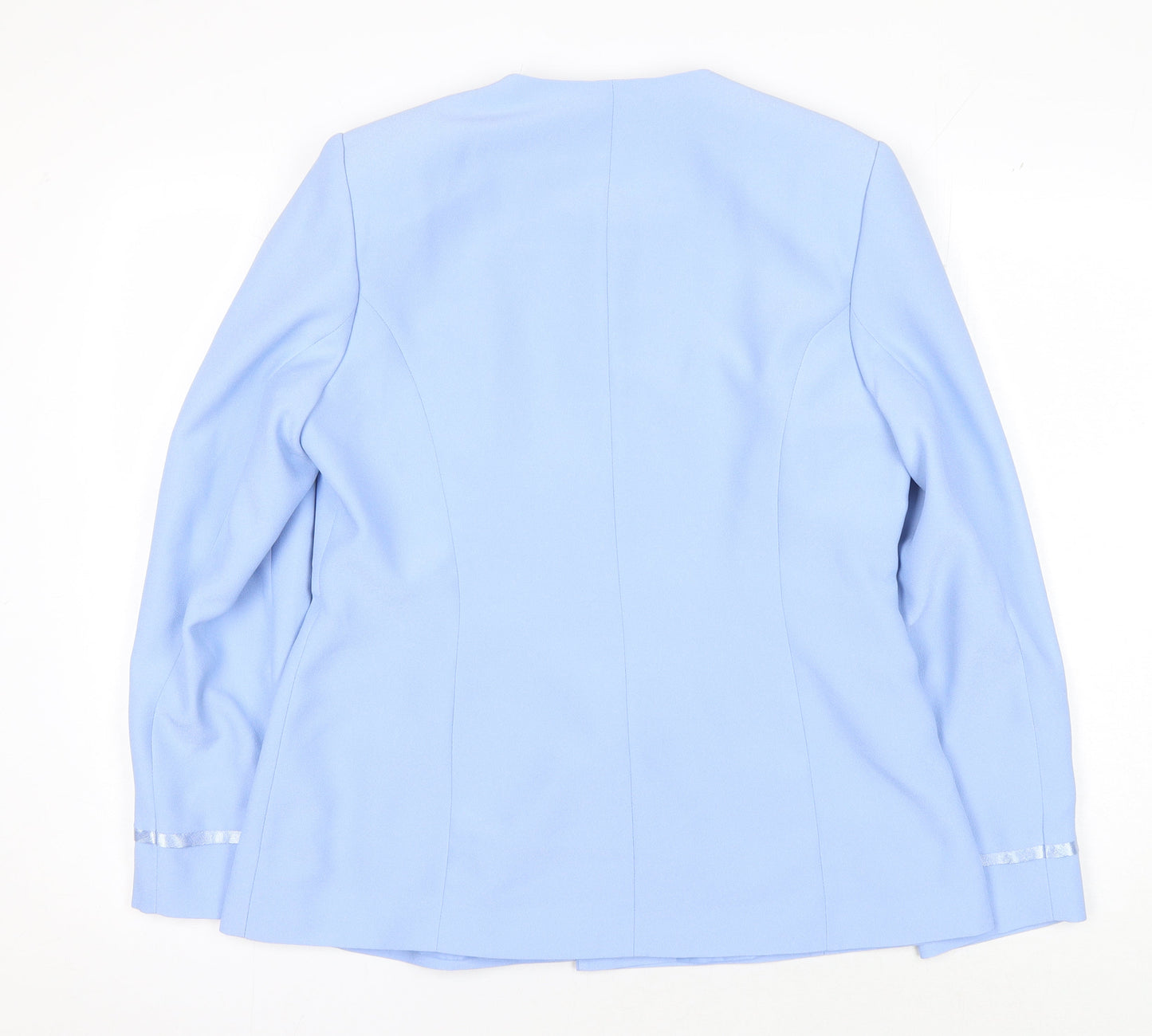 Amaranto Women's Blue Size 14 Suit Jacket