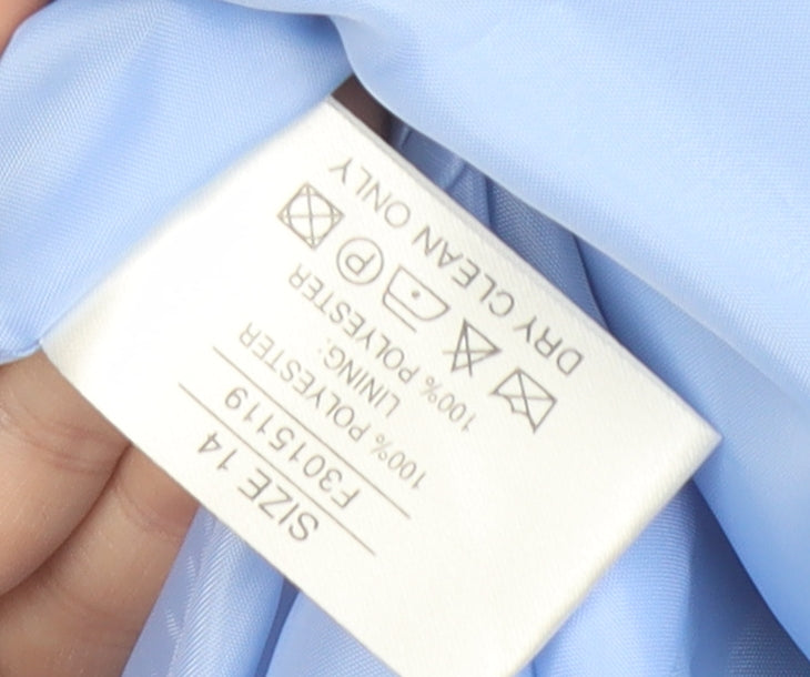 Amaranto Women's Blue Size 14 Suit Jacket