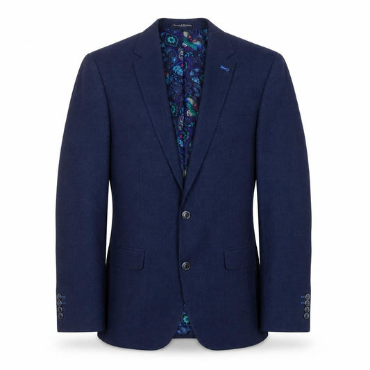 Sawyers & Hendricks Men's Blue Blazer, 40L, Formal Style
