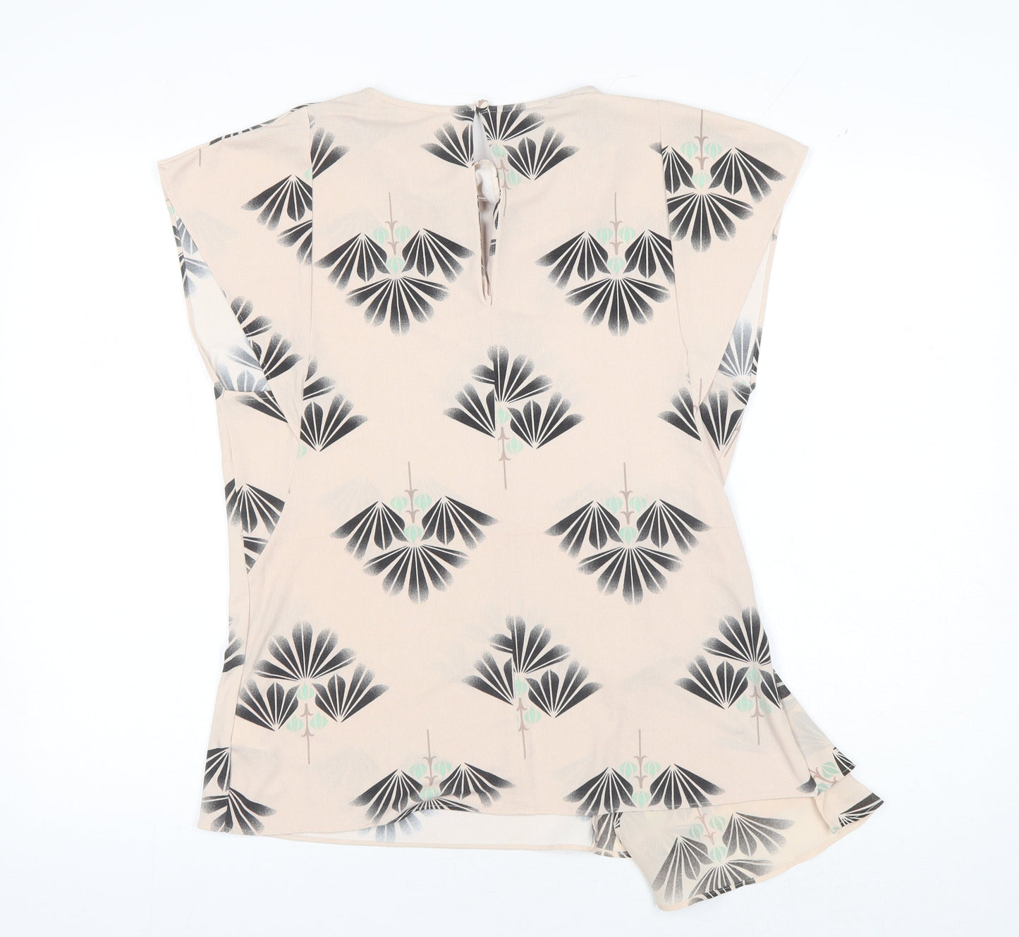 Next Women's Beige Art Deco Blouse Size 12