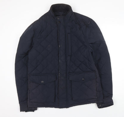 Next Men's Blue Quilted Jacket, M, Casual Winter Wear