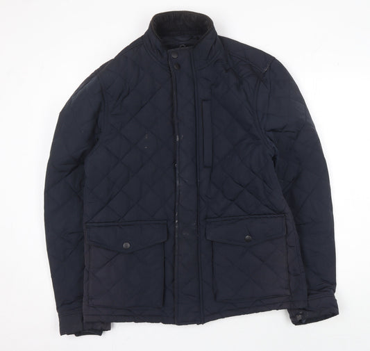 Next Men's Blue Quilted Jacket, M, Casual Winter Wear