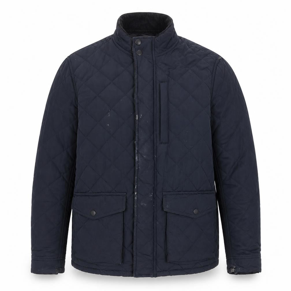 Next Men's Blue Quilted Jacket, M, Casual Winter Wear