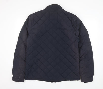 Next Men's Blue Quilted Jacket, M, Casual Winter Wear