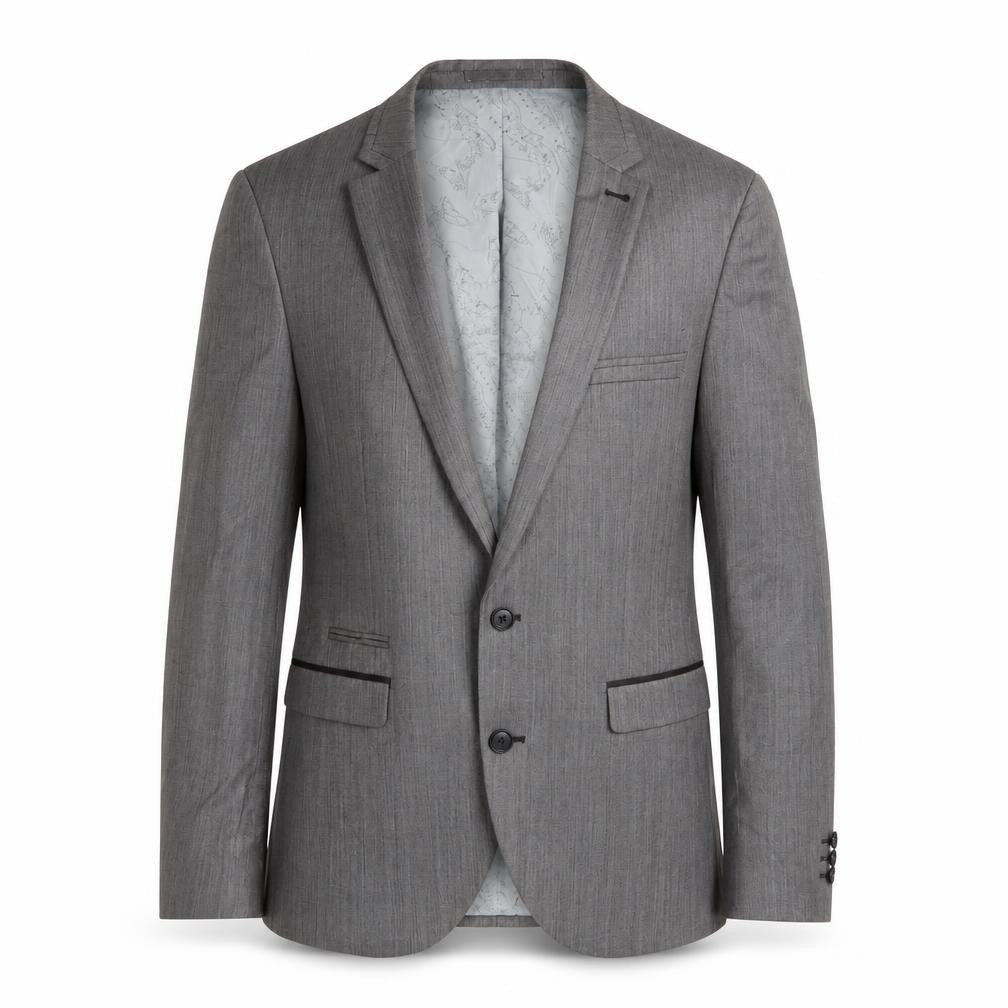 Next Men's Grey Wool Blazer, 38R, Classic Fit