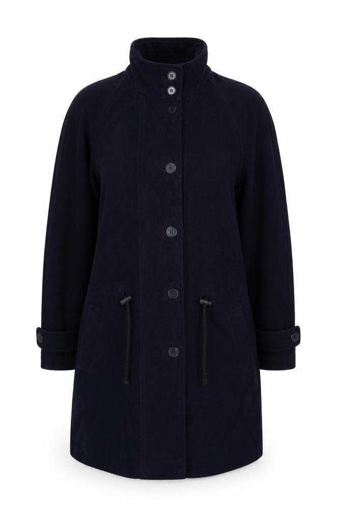 Richard Women's Blue Wool Overcoat Size 14