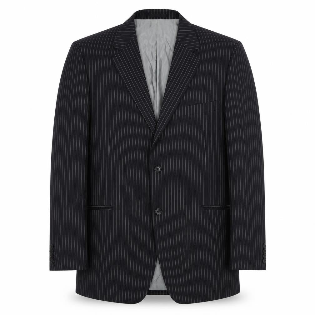 Charlton Gray Men's Black Striped Suit Jacket 46R