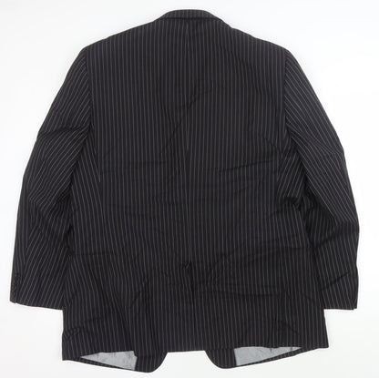 Charlton Gray Men's Black Striped Suit Jacket 46R