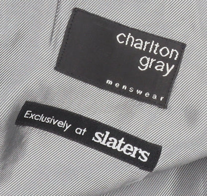 Charlton Gray Men's Black Striped Suit Jacket 46R