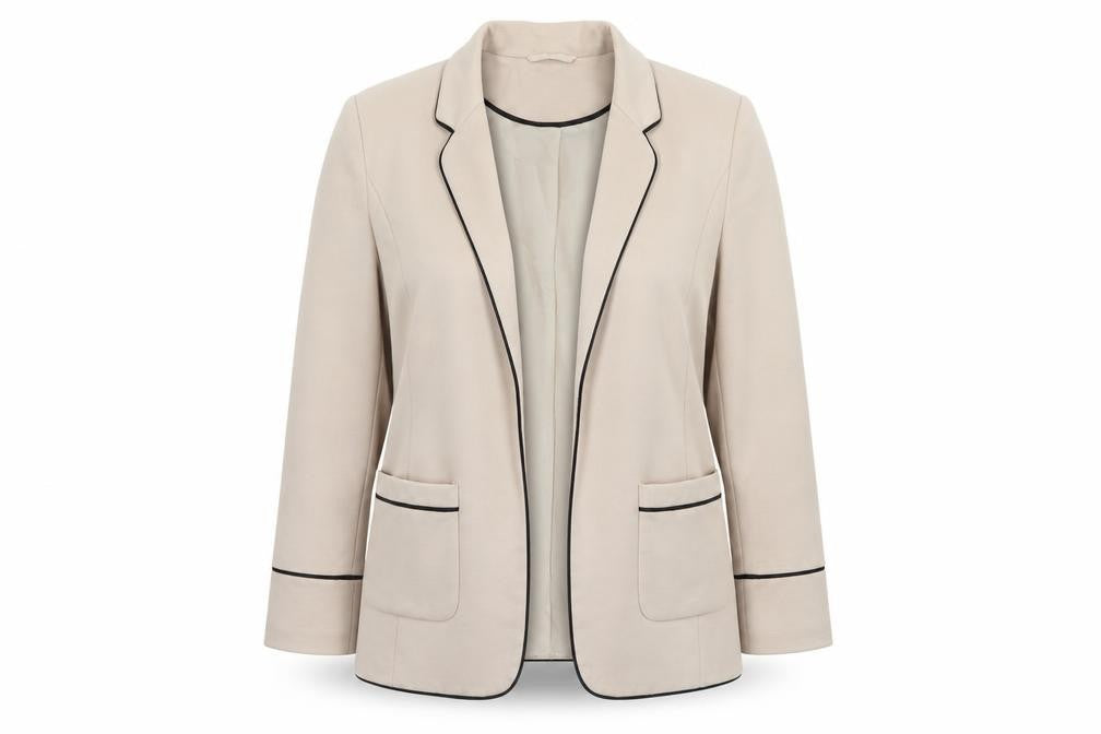Wallis Beige Suit Jacket Women's Size 8 Long Sleeve