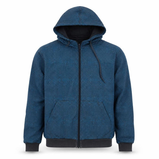REVsport Men's Blue Geometric Track Jacket L