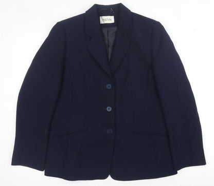 Eastex Women's Blue Suit Jacket - Size 10, Classic Formalwear
