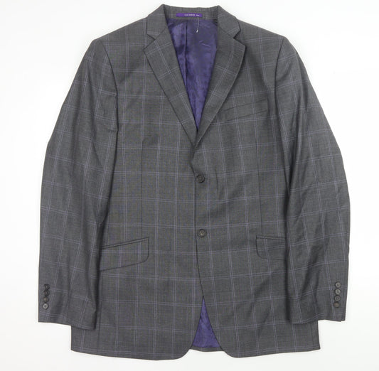 Ted Baker Men's Grey Check Blazer, 42L
