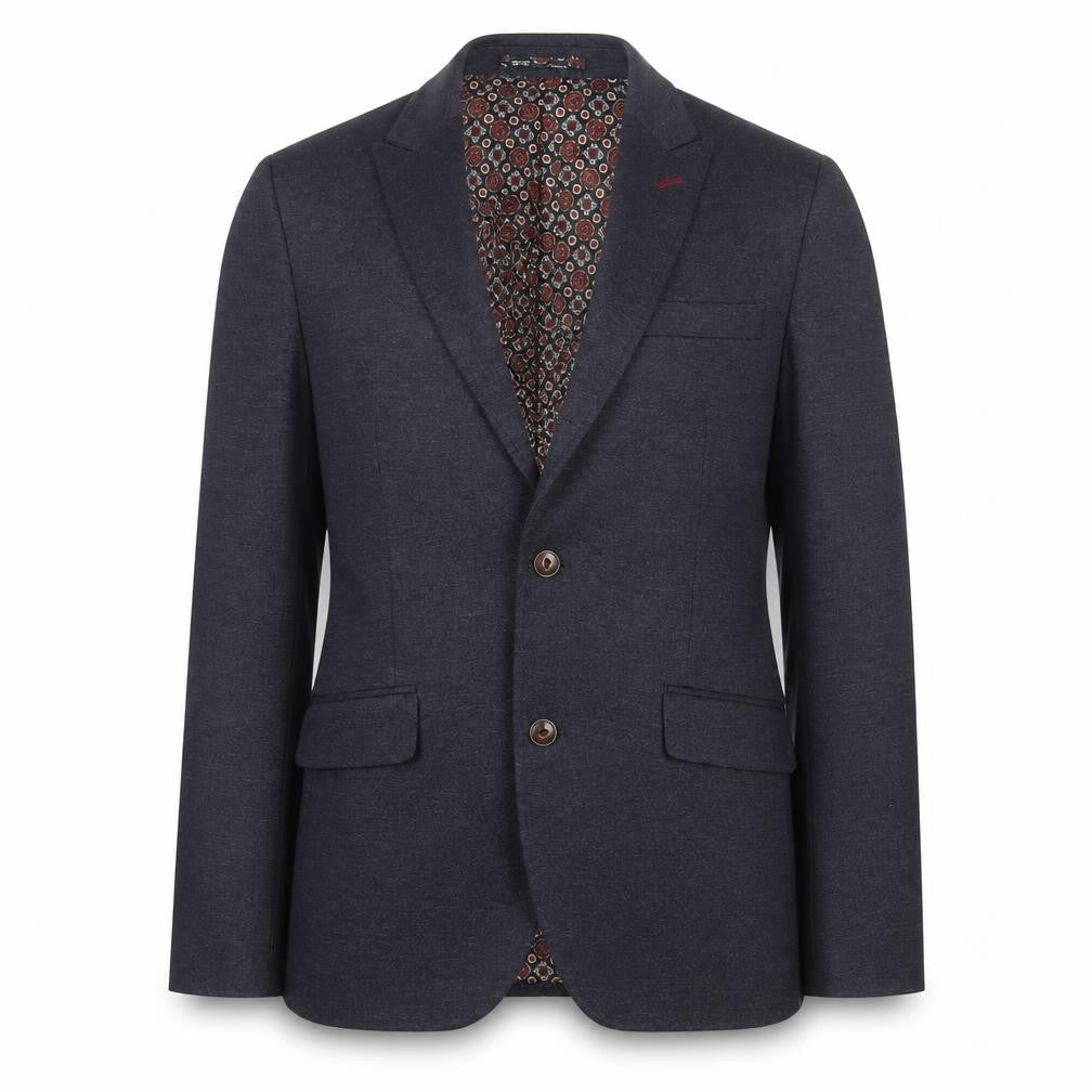 Feraud Men's Grey Blazer 40, Single-Breasted Jacket