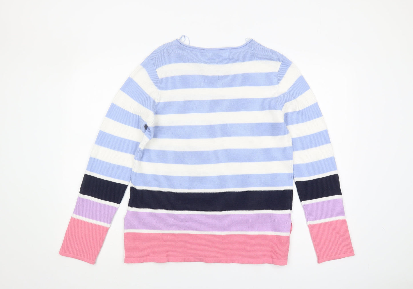 Isle Women's Multicoloured Striped Pullover Jumper S