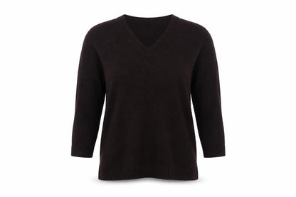 Next Women's Black V-Neck Pullover Jumper Size 14