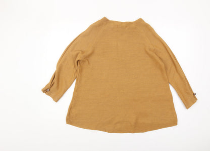 Back view of Honor Millburn Women's Beige Medium jumper