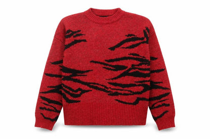 Next Women's Red Animal Print Pullover Jumper M