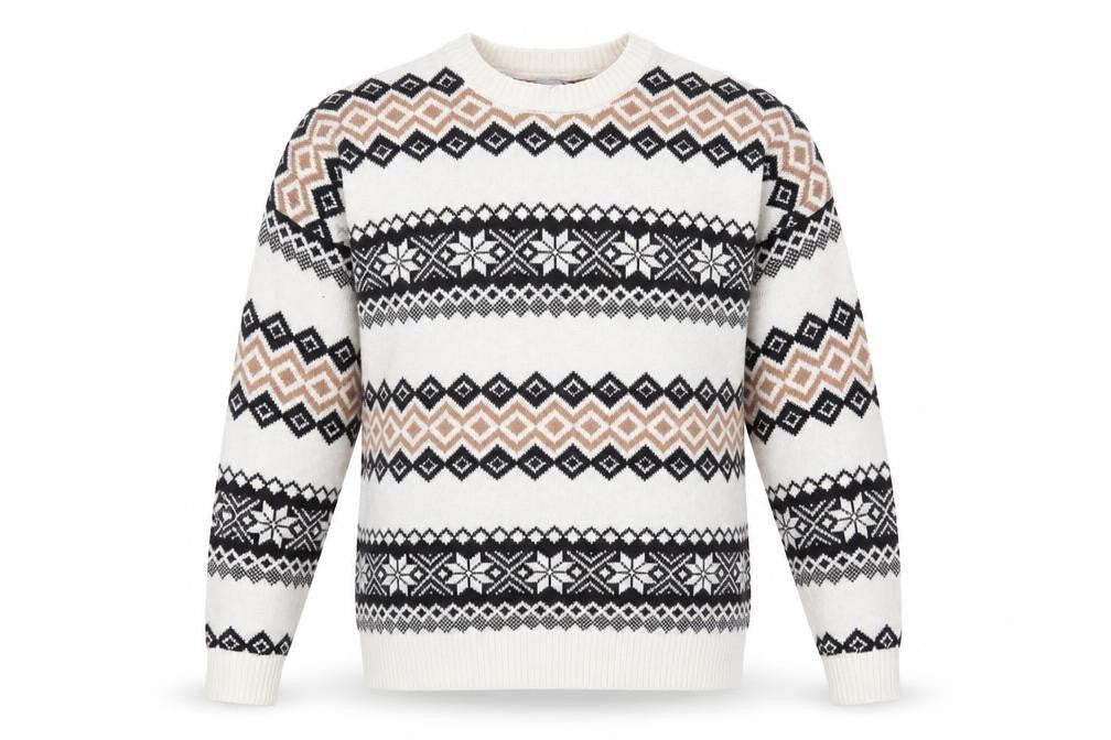 Hollister Men's Multicoloured Geometric Pullover M