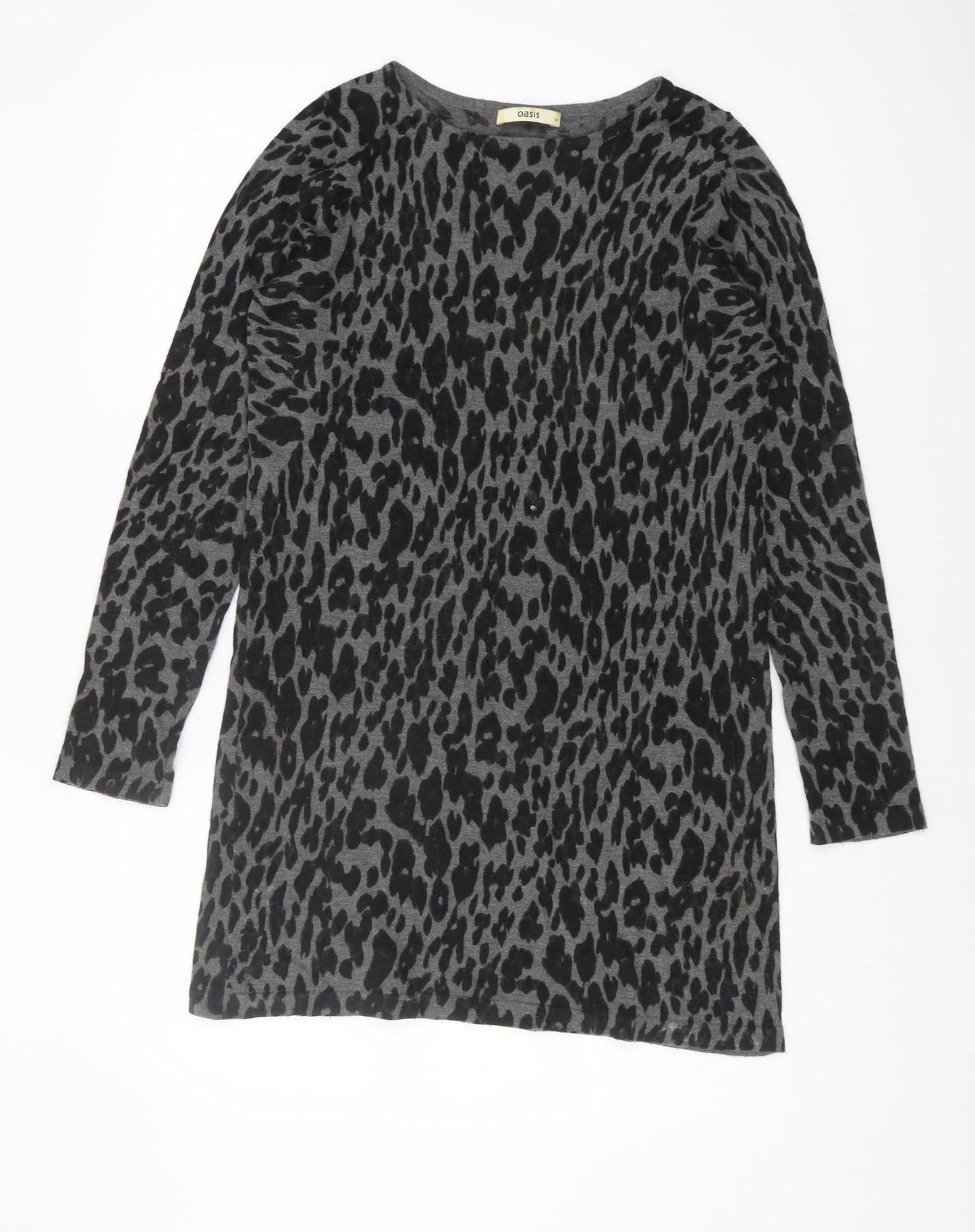 Oasis Women's Multicoloured Animal Print Pullover Jumper M