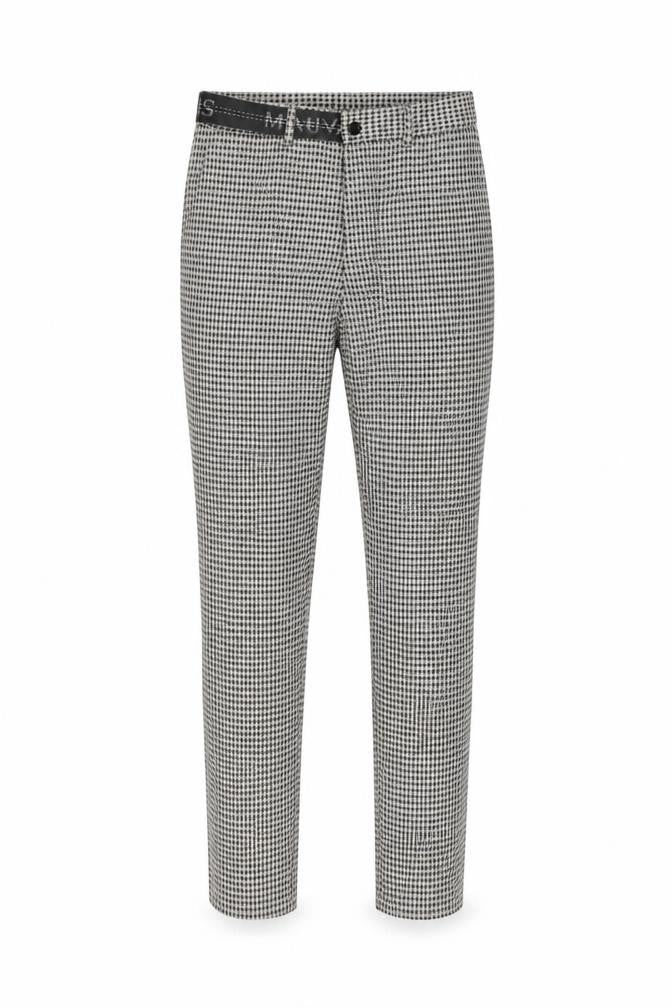 Mauvais Men's Multicoloured Houndstooth Trousers Size 30