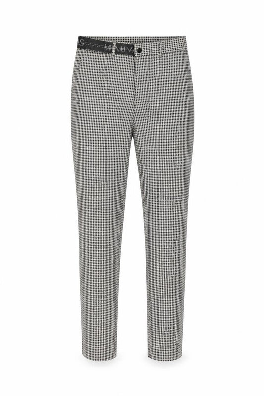 Mauvais Men's Multicoloured Houndstooth Trousers Size 30