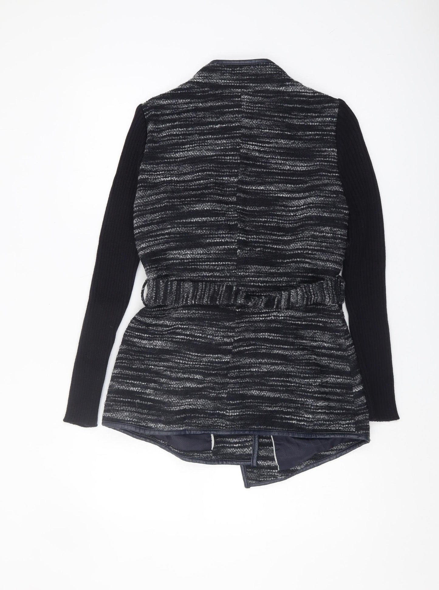 Marks and Spencer Women's Black Striped Jacket Size 10