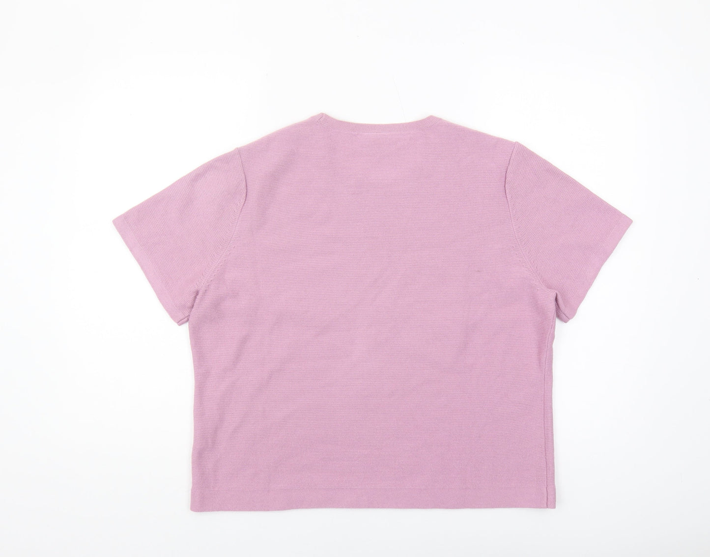 Eastex Women's Pink Knit Jumper Size 18