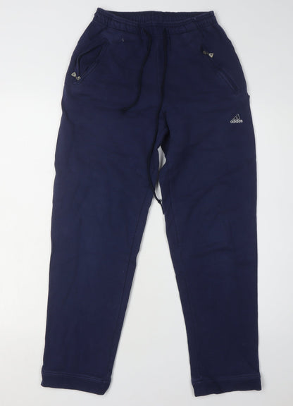 Additional front view of Adidas Women's Blue Jogger Trousers XS