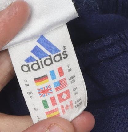 Close-up detail of Adidas Women's Blue Jogger Trousers XS