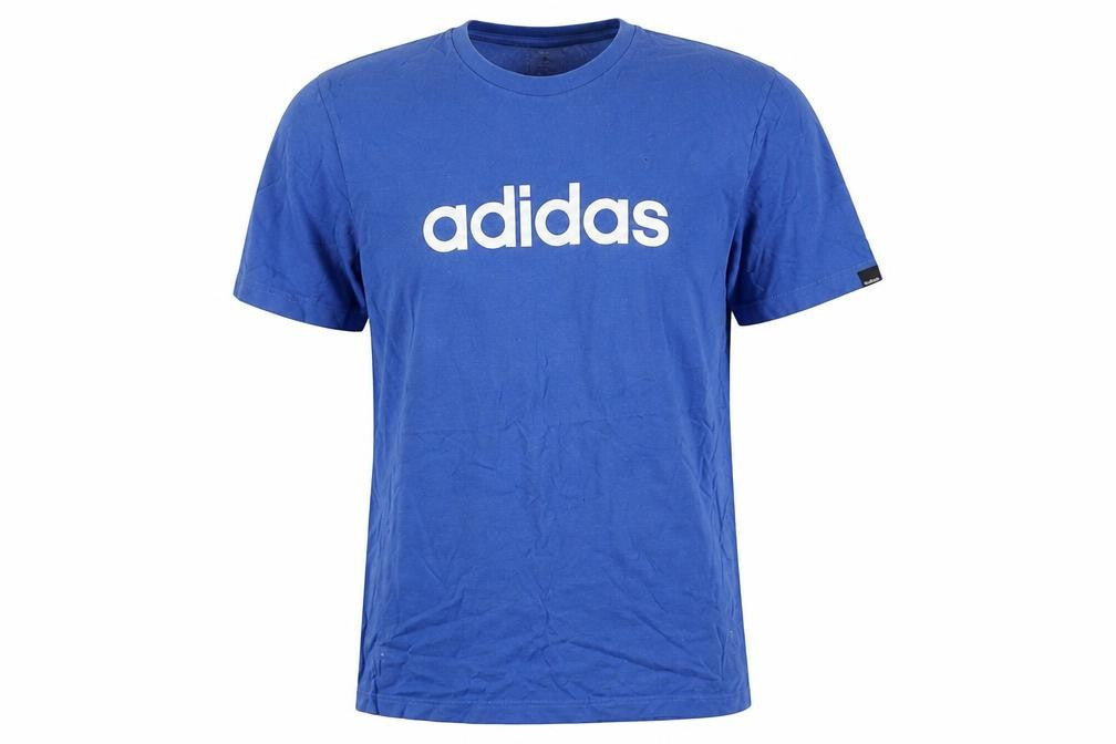 Adidas Men's Blue Crew Neck T-Shirt, Size M