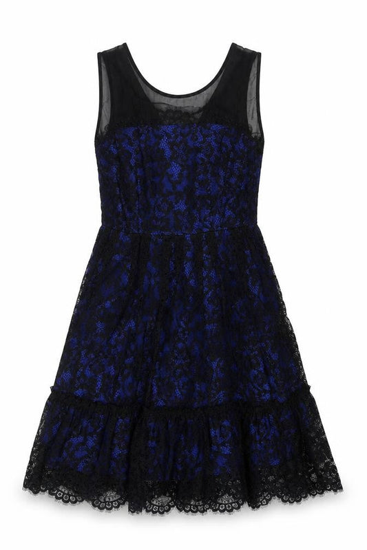 Moulinette Soeurs Women's Blue Black A-Line Dress