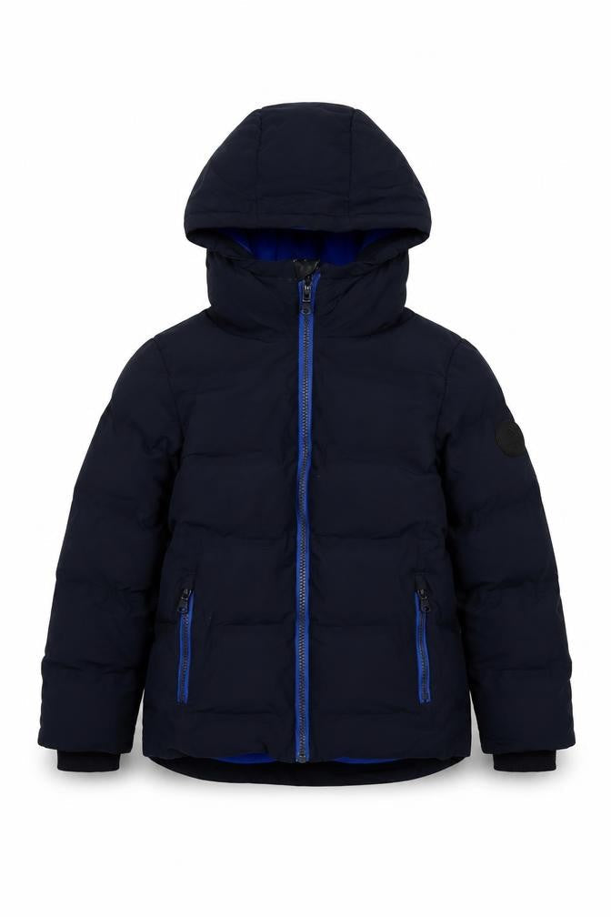 Next Boys Blue Puffer Jacket, Hooded, 6 Years