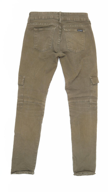 Hudson Womens Green Cargo Jeans, Size 27, Slim Fit