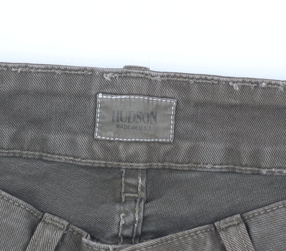 Hudson Womens Green Cargo Jeans, Size 27, Slim Fit