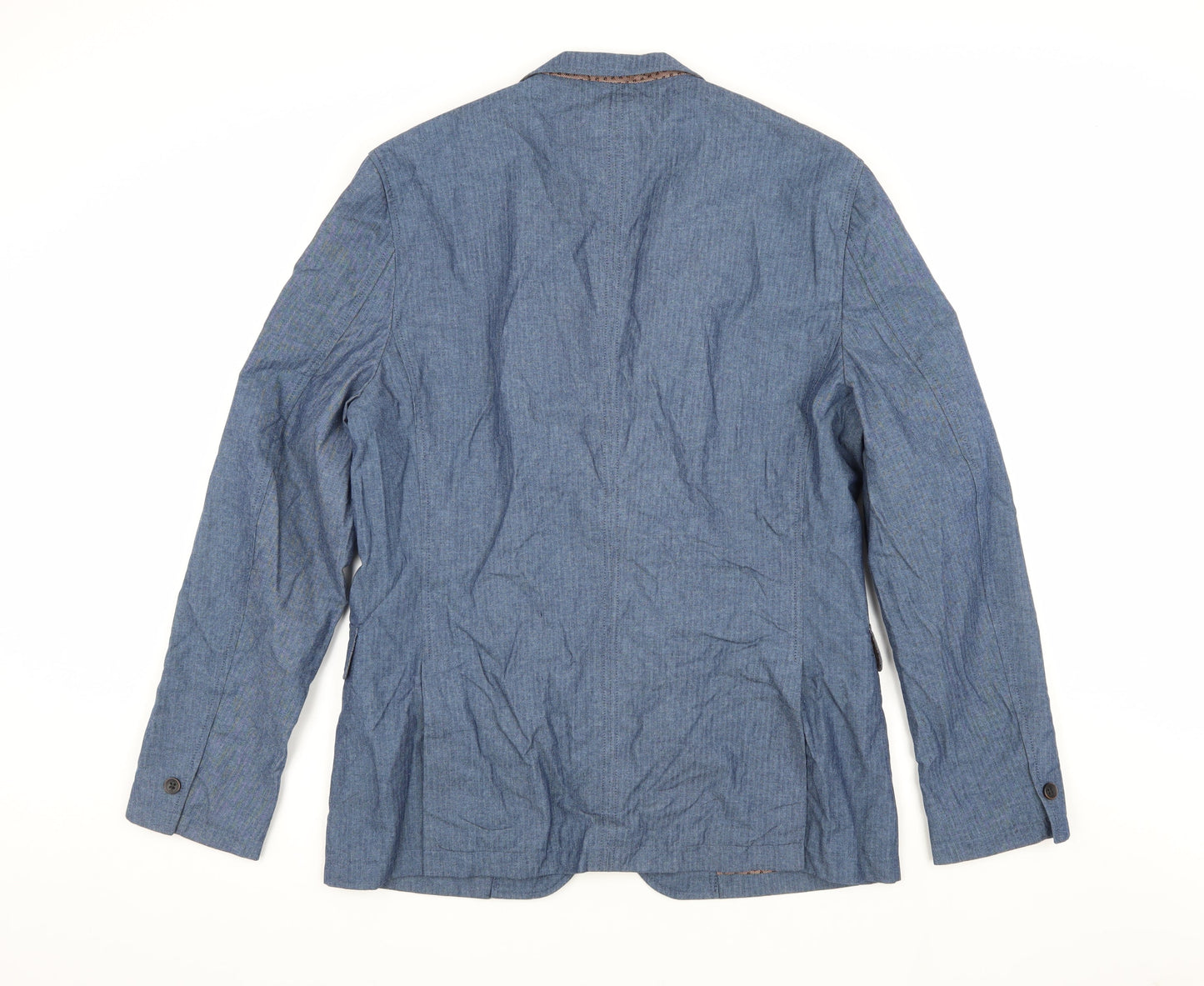 Rocha John Rocha Men's Blue Blazer, 42R, Single-Breasted