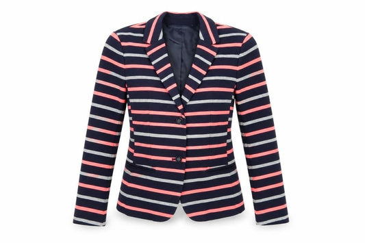Gap Women's Striped Blazer, Size 6, Multicoloured