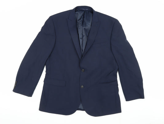 Next Men's Blue Slim Fit Suit Jacket 44R