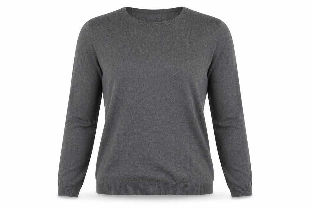 Zara Women's Grey Wool Blend Pullover Jumper L