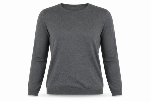 Zara Women's Grey Wool Blend Pullover Jumper L