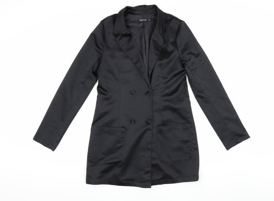 Nasty Gal Women's Black Size 6 Double-Breasted Jacket