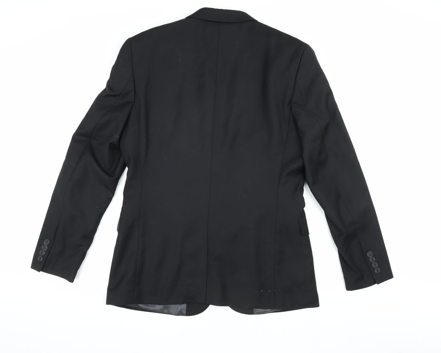 Topman Men's Black 40R Blazer Single-Breasted