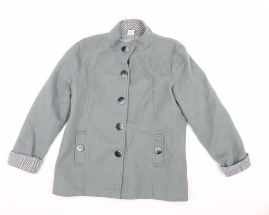 Anne de Lancay Women Grey Jacket Size M Polyester