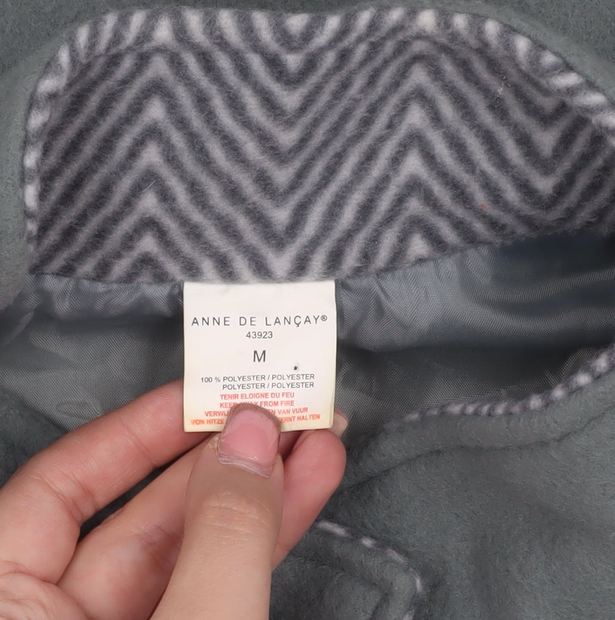 Anne de Lancay Women Grey Jacket Size M Polyester